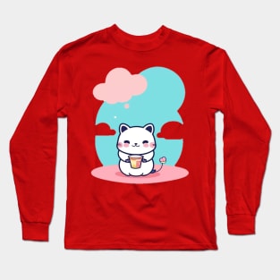 Kawaii Kitty Kat Long Sleeve T-Shirt